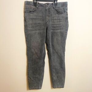 Tribal Grey Denim Pull on Jean Audrey Mid Rise Icon fit Size 14
